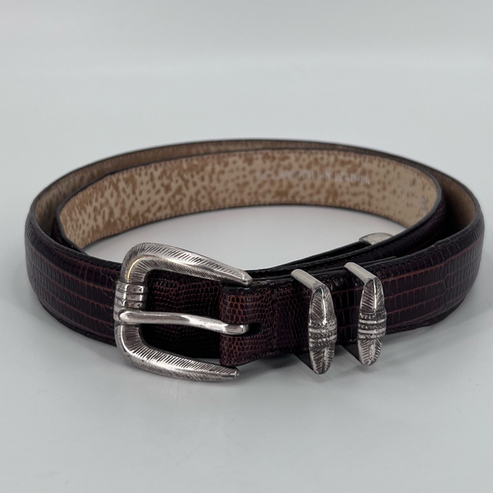 Belt Master embossed leather